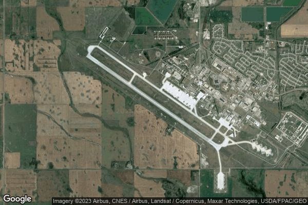 Minot Air Force Base Minot Air Force Base airport at Minot (USA ...