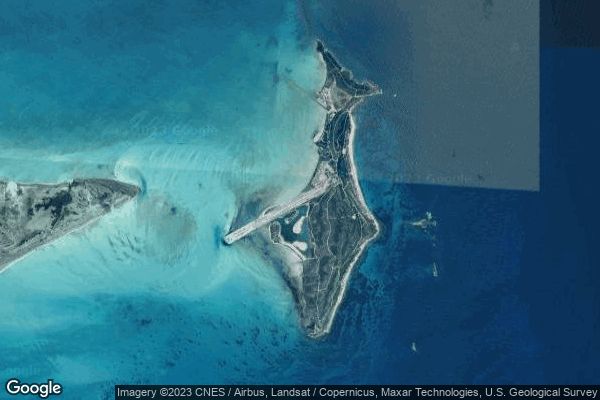 Harold Charles International airport at Big Ambergris Cay (Turks and ...