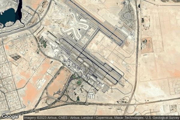 Abu Dhabi International airport at Abu Dhabi (United Arab Emirates ...