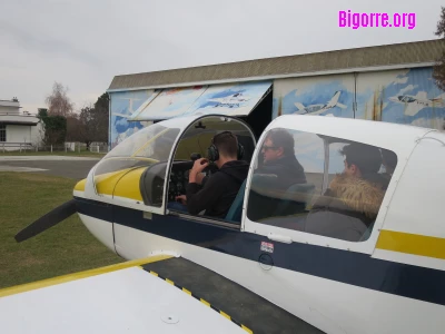 Vol en avion des élèves du BIA du Lycée Jean Dupuy à Tarbes