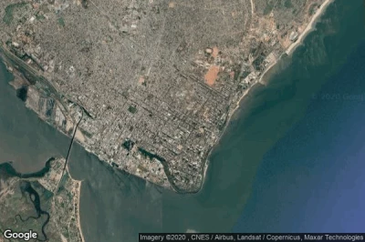 Vue aérienne de Cidade de Maputo