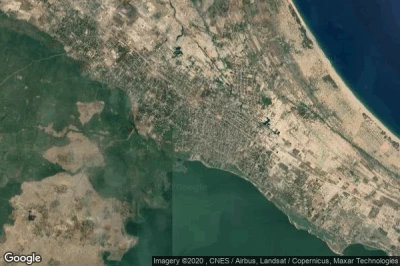 Vue aérienne de Eravur Town