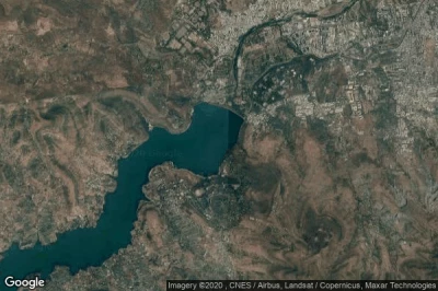 Vue aérienne de Kharakvasla