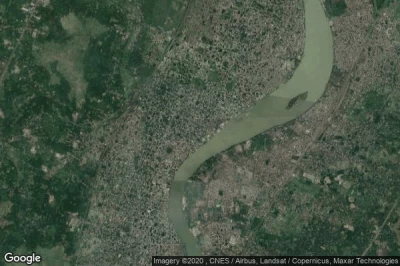 Vue aérienne de Chandannagar