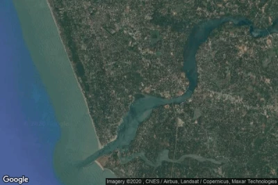 Vue aérienne de Beypore