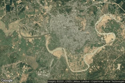 Vue aérienne de Kon Tum