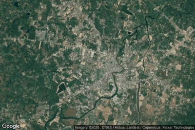 Vue aérienne de Chanthaburi