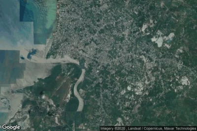 Vue aérienne de Tanjungpandan