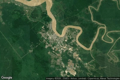 Vue aérienne de Kampong Tengah