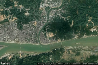 Vue aérienne de Wuzhou