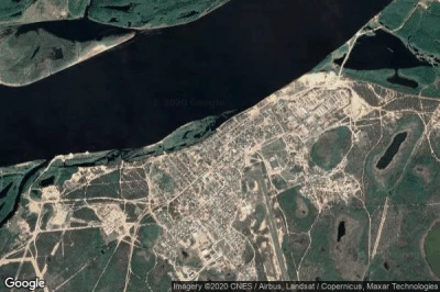 Vue aérienne de Kysyl-Syr
