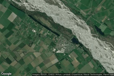 Vue aérienne de Rakaia