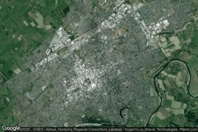 Vue aérienne de Palmerston North