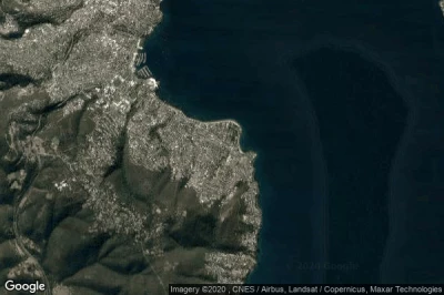 Vue aérienne de Sandy Bay