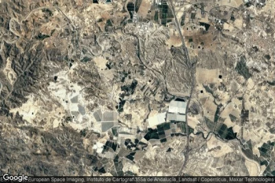 Vue aérienne de Los Llanos del Mayor