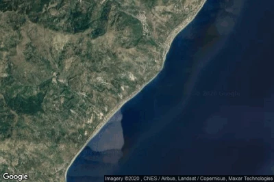 Vue aérienne de Scaletta Zanclea