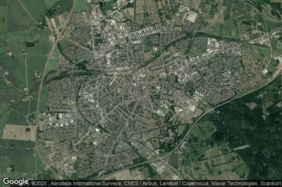 Vue aérienne de Slagelse