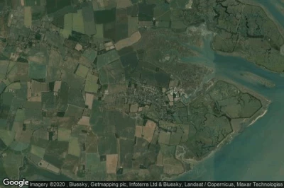 Vue aérienne de Tollesbury