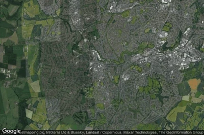 Vue aérienne de Stourbridge