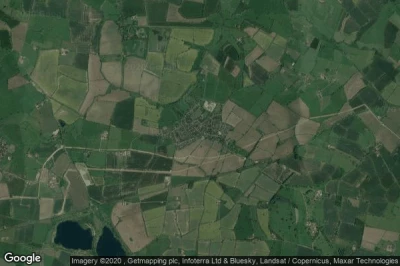 Vue aérienne de Steeple Claydon