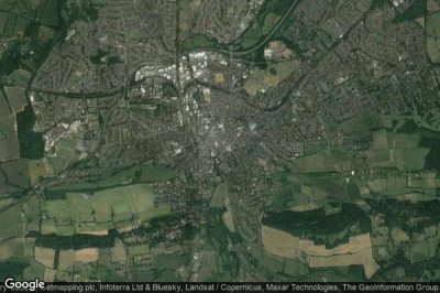 Vue aérienne de Guildford