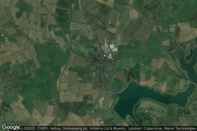 Vue aérienne de Brixworth