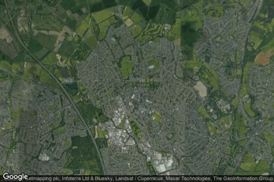 Vue aérienne de Bloxwich