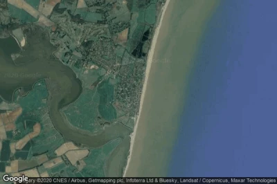Vue aérienne de Aldeburgh