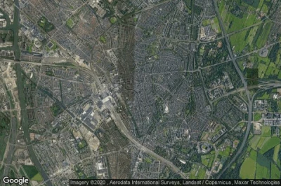 Vue aérienne de Utrecht