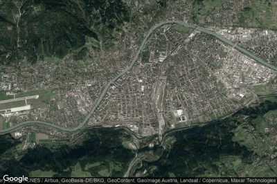 Vue aérienne de Innsbruck