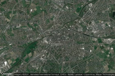 Vue aérienne de Kortrijk