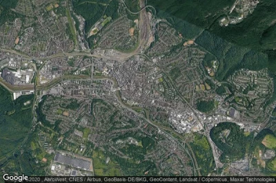 Vue aérienne de Saarbrucken