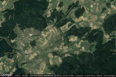 Vue aérienne de Pullenreuth