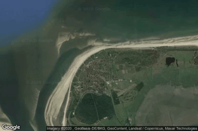 Vue aérienne de Langeoog