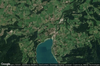 Vue aérienne de Gmund am Tegernsee