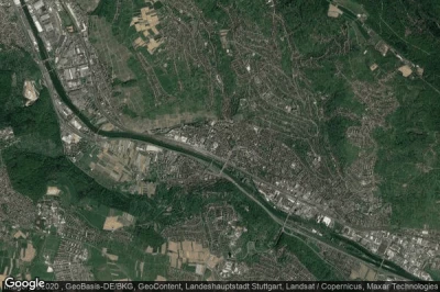 Vue aérienne de Esslingen