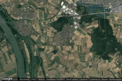 Vue aérienne de Bauschheim