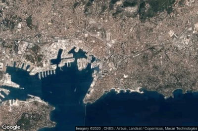 Vue aérienne de Toulon