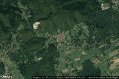 Vue aérienne de Rougemont-le-Chateau