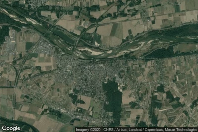 Vue aérienne de Montlouis-sur-Loire