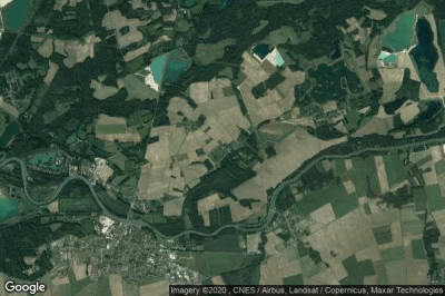 Vue aérienne de Grand Peugny