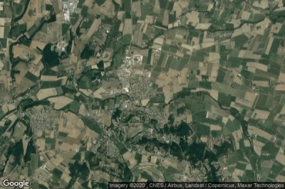 Vue aérienne de Beaumont-les-Valence