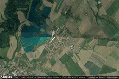 Vue aérienne de Ostrozska Nova Ves