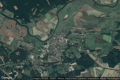 Vue aérienne de Skwierzyna