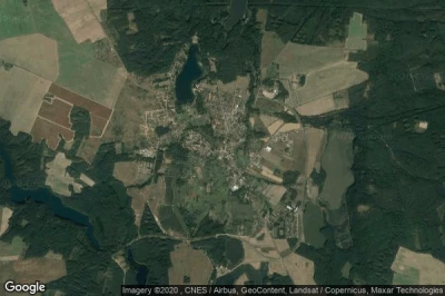 Vue aérienne de Osno Lubuskie
