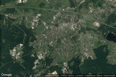 Vue aérienne de Chrzanow