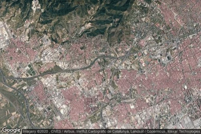 Vue aérienne de Esplugues de Llobregat