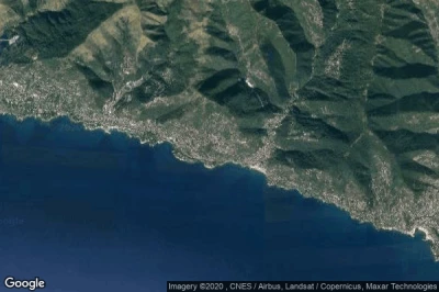 Vue aérienne de Pieve Ligure