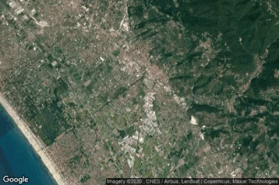 Vue aérienne de Pietrasanta