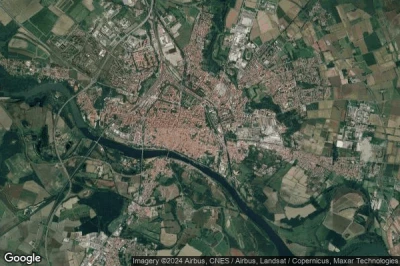 Vue aérienne de Pavia